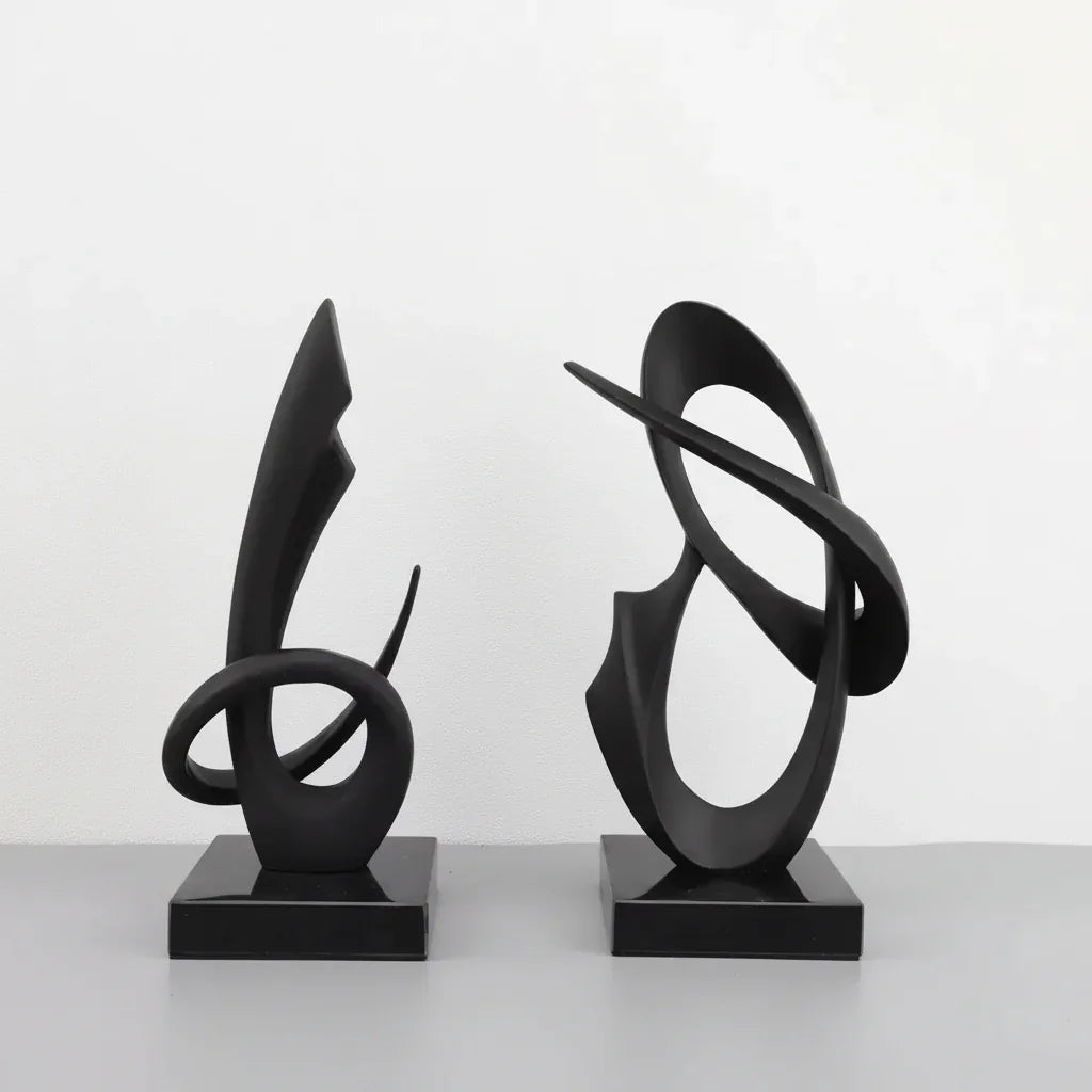 Modern Abstract Metal Sculpture Set – Minimalist Geometric Desk & Home Decor Ornament | Abstract Sculpture | product view 24 | Abstract home decor | House of Avana