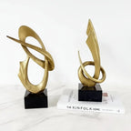 Modern Abstract Metal Sculpture Set – Minimalist Geometric Desk & Home Decor Ornament | Abstract Sculpture | product view 26 | Abstract home decor | House of Avana