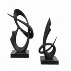 Modern Abstract Metal Sculpture Set – Minimalist Geometric Desk & Home Decor Ornament | Abstract Sculpture | product view 27 | Abstract home decor | House of Avana