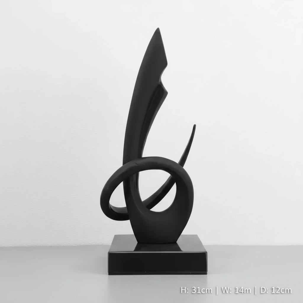 Modern Abstract Metal Sculpture Set – Minimalist Geometric Desk & Home Decor Ornament | Abstract Sculpture | product view 30 | Abstract home decor | House of Avana
