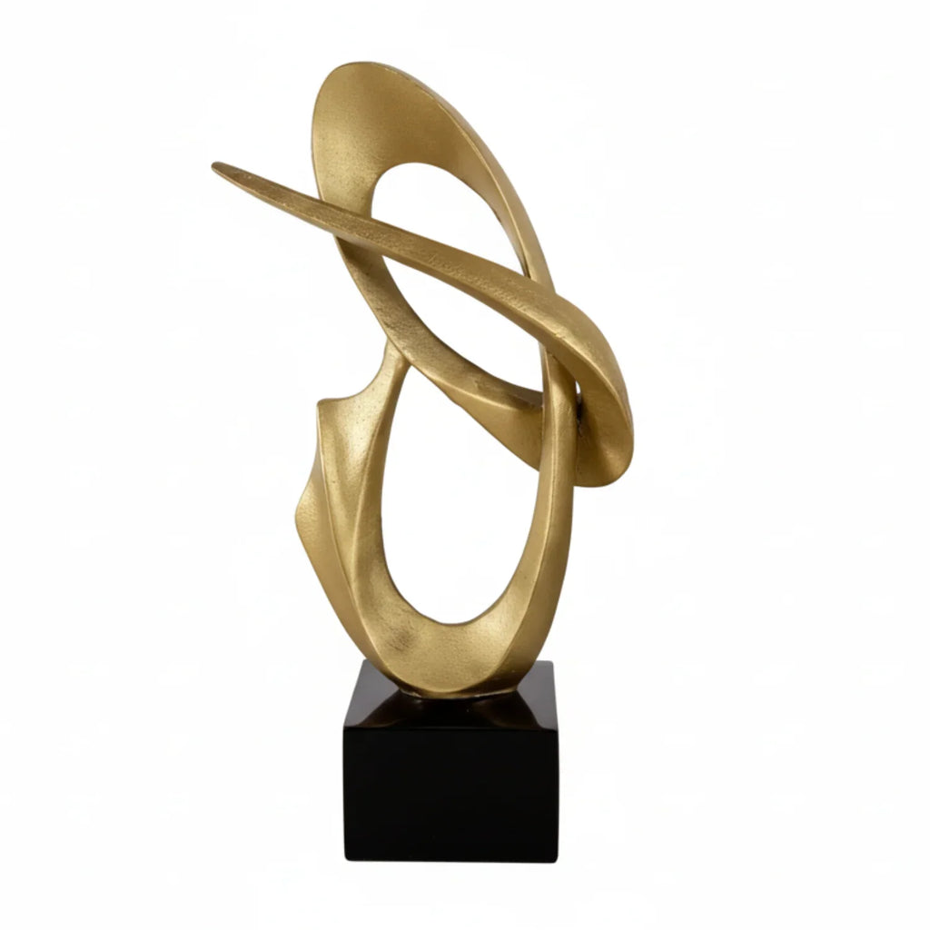 Modern Abstract Metal Sculpture Set – Minimalist Geometric Desk & Home Decor Ornament | Abstract Sculpture | top view | Abstract home decor | House of Avana
