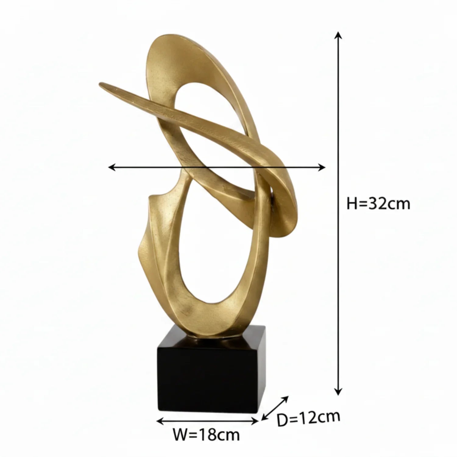 Modern Abstract Metal Sculpture Set – Minimalist Geometric Desk & Home Decor Ornament | Abstract Sculpture | in-room display | Abstract home decor | House of Avana