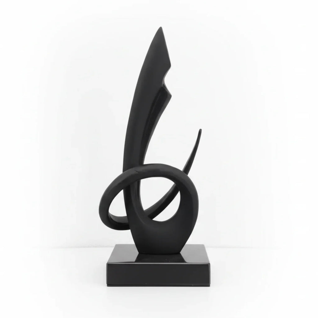 Modern Abstract Metal Sculpture Set – Minimalist Geometric Desk & Home Decor Ornament | Abstract Sculpture | front view | Abstract home decor | House of Avana