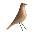 Natural Wood Ornament - Detailed Bird Design, top view - House Of Avana