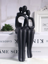 Modern Minimalist style Abstract Family Statue Black B House Of Avana