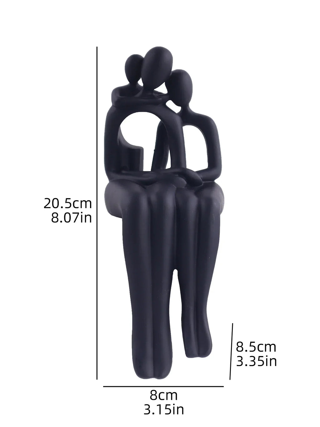 Modern Minimalist style Abstract Family Statue - House Of Avana