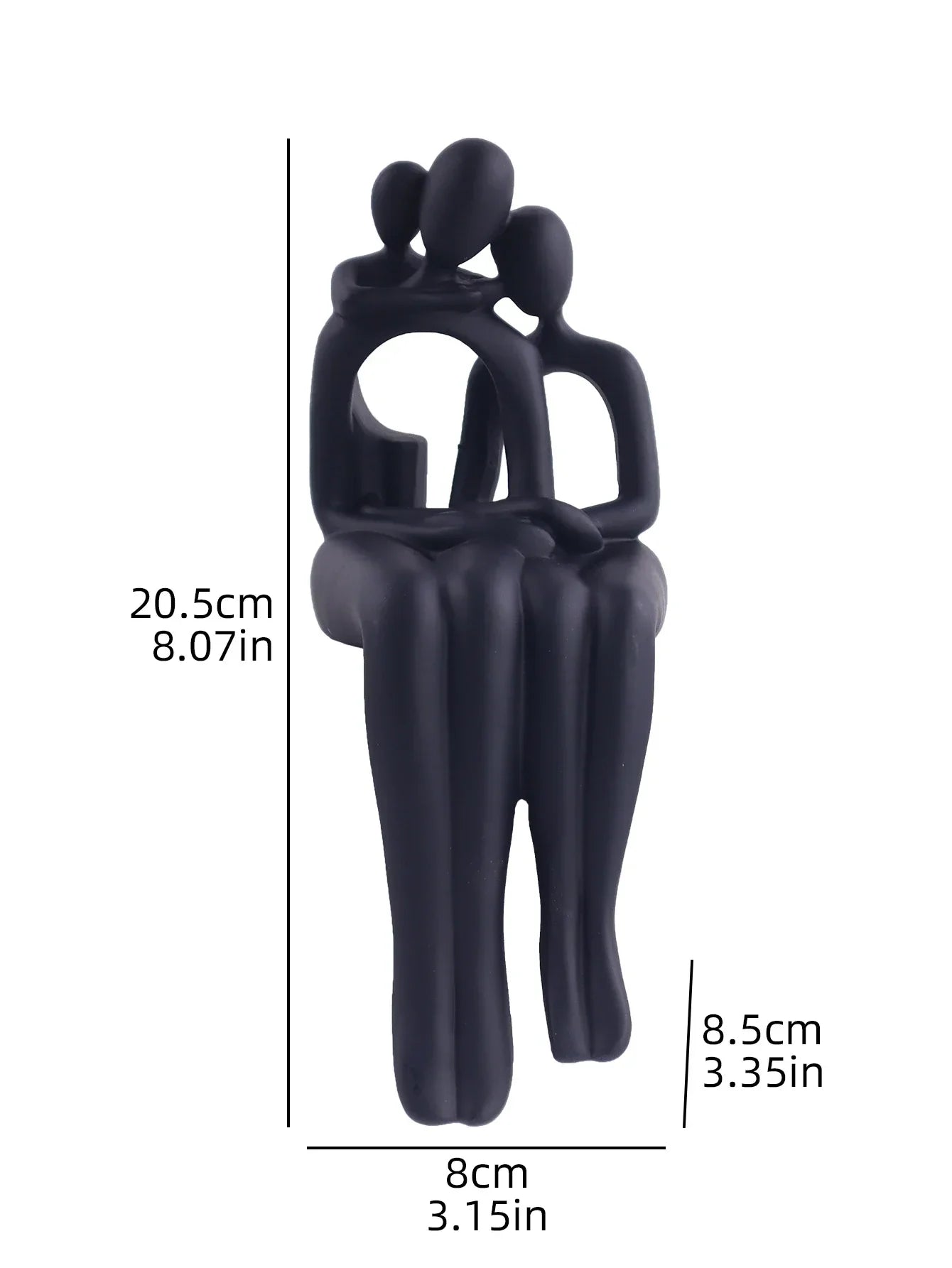 Modern Minimalist style Abstract Family Statue - House Of Avana