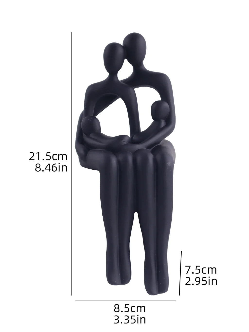 Modern Minimalist style Abstract Family Statue - House Of Avana