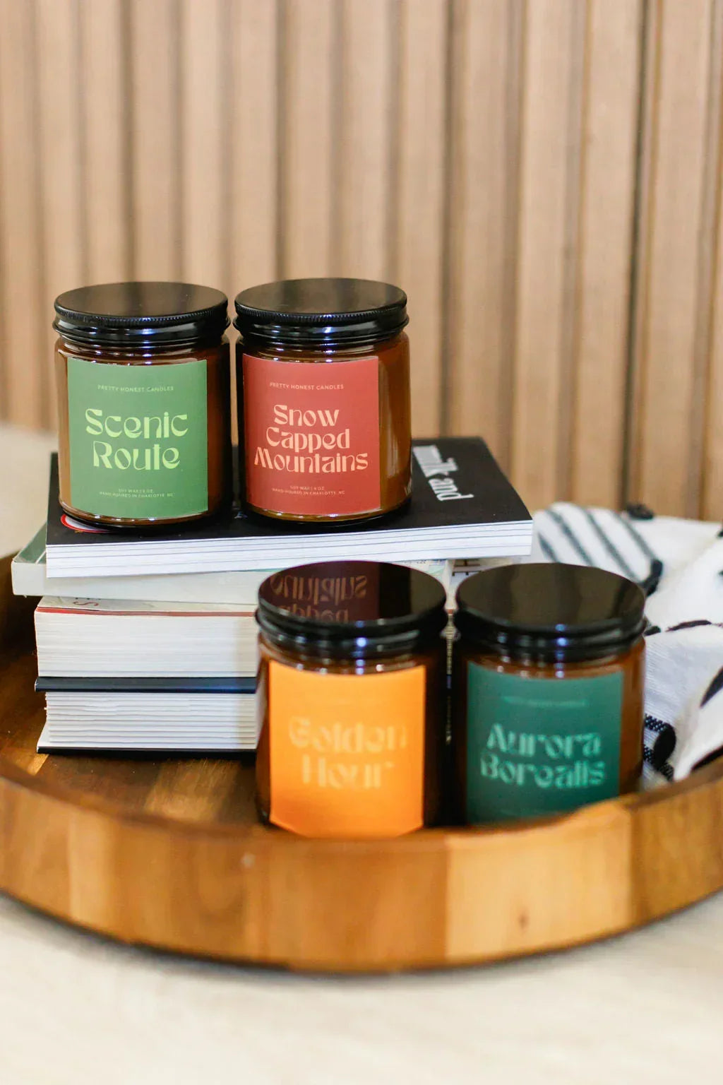 Mint Candle: Snow Capped Mountains Candle Pretty Honest Candles