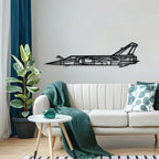 Mirage F1ct Metal Aircraft Wall Art - Ncp0585, back view - House Of Avana