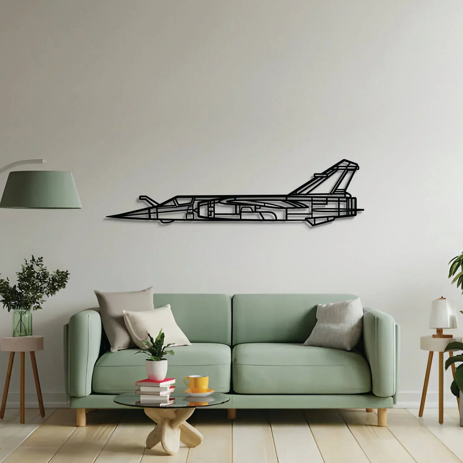 Mirage F1ct Metal Aircraft Wall Art - Ncp0585, side view - House Of Avana