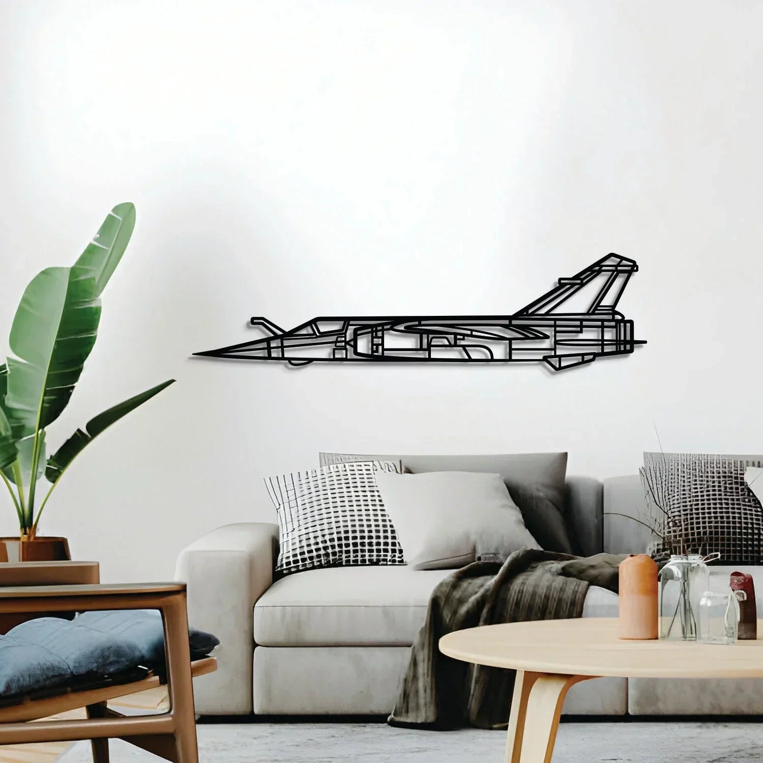 Mirage F1ct Metal Aircraft Wall Art - Ncp0585, detail shot - House Of Avana