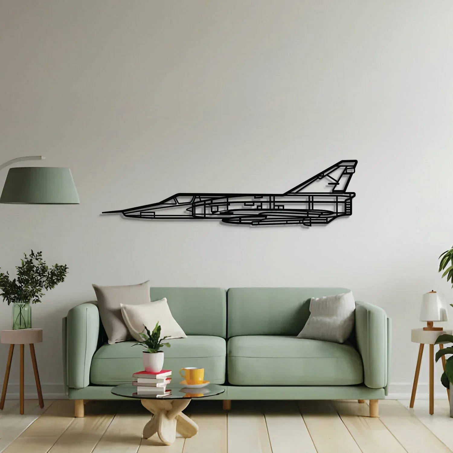 Mirage Iii Metal Aircraft Wall Art - Ncp0586, side view - House Of Avana