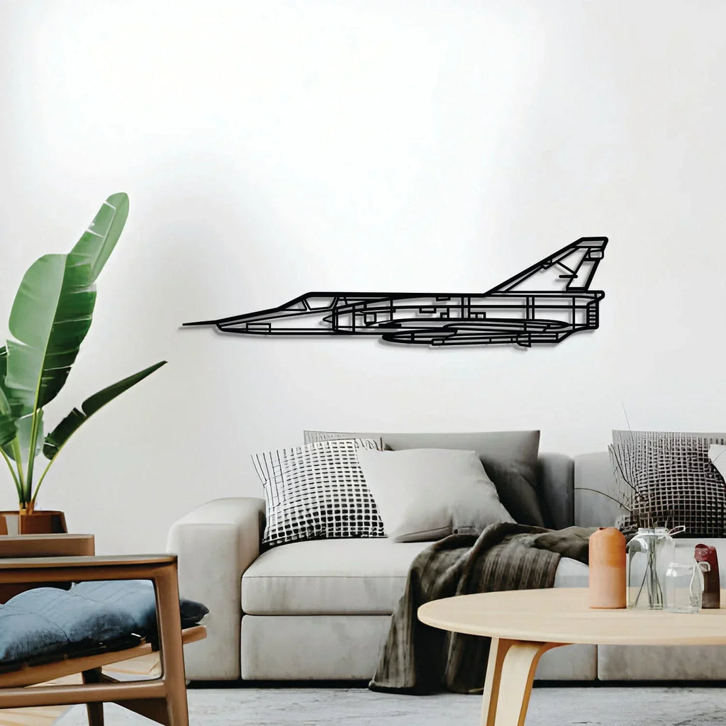 Mirage Iii Metal Aircraft Wall Art - Ncp0586, detail shot - House Of Avana