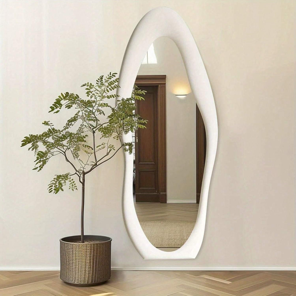 160.02cm X 60.96cm Full-length Irregular Arch Design Mirror - Wall-mounted Floor Mirror with... - House Of Avana [[SKU:HOA-MIR-014]]