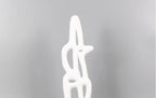 Geometric Sculpture - Black White Hollow Design, alternate view - House Of Avana