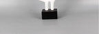 Geometric Sculpture - Black White Hollow Design, alternate view - House Of Avana