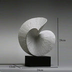 Geometric Art Sculpture - Gold Miniature Desktop Statue, angled view - House Of Avana