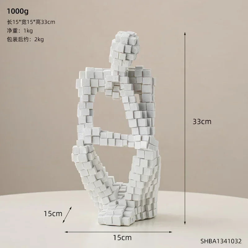Modern Style Aesthetic Abstract Thinker Statues & Sculptures Home Room Decor Desk Accessories Figurines for Interior Room Decor - House Of Avana
