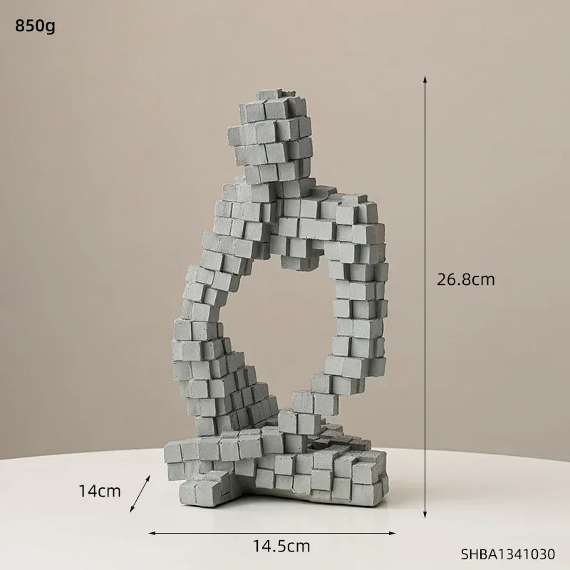 Modern Style Aesthetic Abstract Thinker Statues & Sculptures Home Room Decor Desk Accessories Figurines for Interior Room Decor - House Of Avana