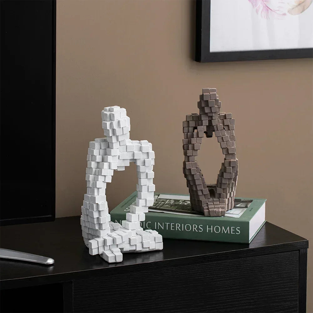 Modern Style Aesthetic Abstract Thinker Statues & Sculptures Home Room Decor Desk Accessories Figurines for Interior Room Decor - House Of Avana