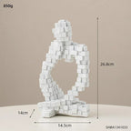Modern Style Aesthetic Abstract Thinker Statues & Sculptures Home Room Decor Desk Accessories Figurines for Interior Room Decor - House Of Avana