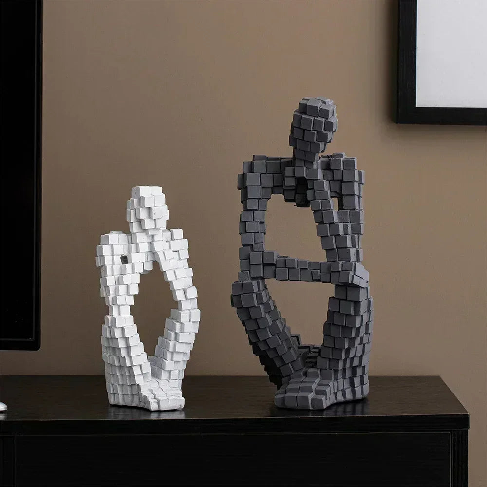 Modern Style Aesthetic Abstract Thinker Statues & Sculptures Home Room Decor Desk Accessories Figurines for Interior Room Decor - House Of Avana