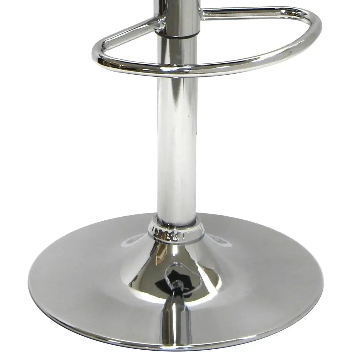 Modern Air-Lift Adjustable Bar Stools with Black PVC Seat