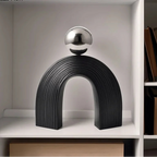 Abstract Art - U-shaped Arch White Modern, detail shot - House Of Avana
