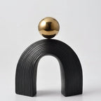 Abstract Art - U-shaped Arch White Modern, lifestyle image - House Of Avana