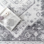Modern Area Rug Cambridge with Vintage Faded Look RugYourHome