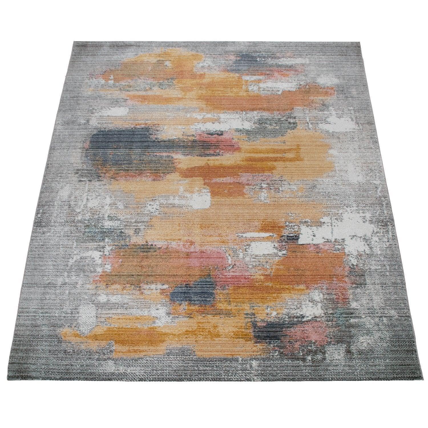Modern Area Rug Colorful Abstract Design with 3D Effect RugYourHome