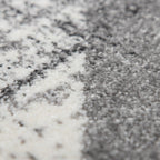 Black and White Abstract Area Rug - House Of Avana