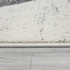 Black and White Abstract Area Rug - House Of Avana