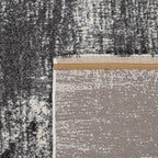 Black and White Abstract Area Rug - House Of Avana