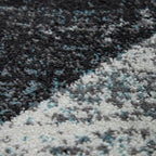 Modern Area Rug Mero Abstract Design - Grey Blue RugYourHome