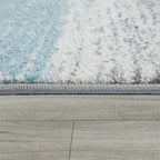 Modern Area Rug Mero Abstract Design - Grey Blue RugYourHome
