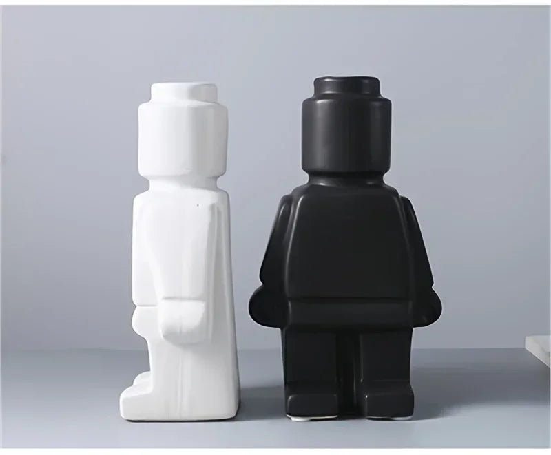 Vase - Decorative Ceramic White, texture detail - House Of Avana