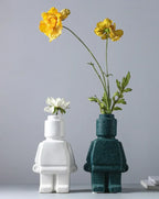 Vase - Decorative Ceramic White, alternate view - House Of Avana