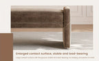 Modern Brown Entrance Shoe Changing Stool with Storage - Multifunctional Soft Seat Bench with Shoe Storage Compartment, Space-Saving Design for Entryway, Living Room, Bedroom, Hallway - Contemporary Minimalist Stool with Cush House Of Avana