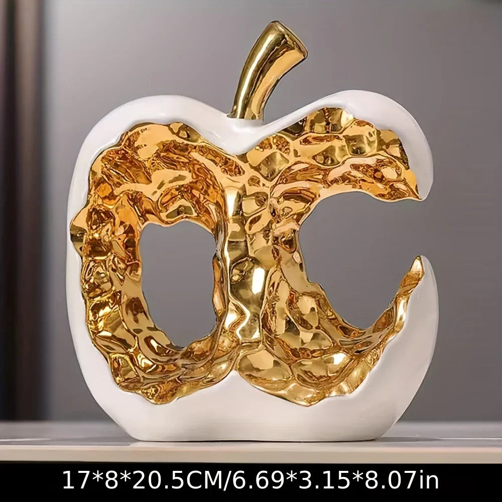 Statue - Modern Ceramic White, top view - House Of Avana