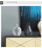 Abstract Fruit Sculpture - White Black Modern, texture detail - House Of Avana