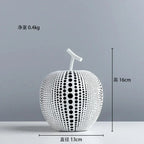 Abstract Fruit Sculpture - White Black Modern, alternate view - House Of Avana