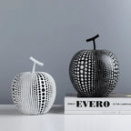 Abstract Fruit Sculpture - White Black Modern, detail shot - House Of Avana