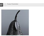 Abstract Fruit Sculpture - White Black Modern, angled view - House Of Avana