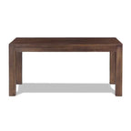 Modern Farmhouse 63-inch Solid Wood Dining Table in Rustic Brown Finish