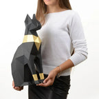 3d Cat Decor - Egyptian Style 45cm, front view - House Of Avana