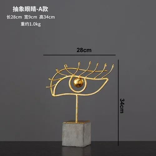 Modern Gymnast Statue - Abstract Figure Desktop | Mixed (Metal and) Figure Sculpture | product view 16 | Abstract home decor | House of Avana