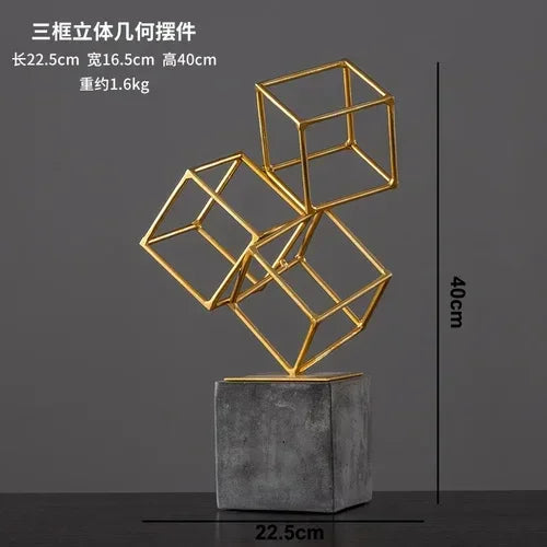 Modern Gymnast Statue - Abstract Figure Desktop | Mixed (Metal and) Figure Sculpture | product view 23 | Abstract home decor | House of Avana