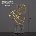 Modern Gymnast Statue - Abstract Figure Desktop | Mixed (Metal and) Figure Sculpture | product view 23 | Abstract home decor | House of Avana